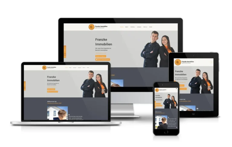 Mockup Multiscreen von Franzke Immobilien