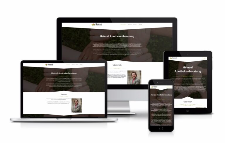Mockup Multiscreen von Heinzel Apothekenberatung